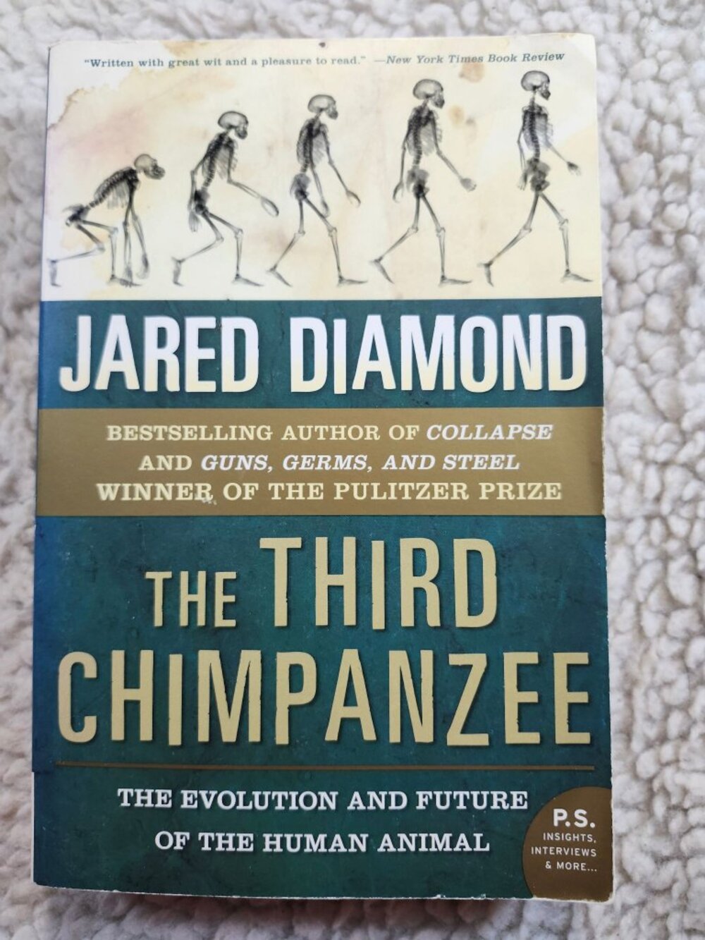 Jared Diamond The Third Chimpanzee Paperback 2006 Reissue Evolution Science